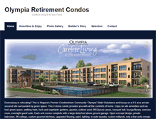 Tablet Screenshot of olympiaretirementcondos.com